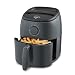 Dash DCAF200GBGY02 Tasti Crisp Electric Air Fryer + Oven Cooker with Temperature Control, Non Stick Fry Basket, Recipe Guide + Auto Shut Off Feature, 2.6Qt, Grey