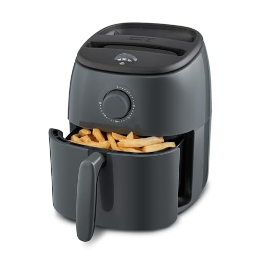DASH Tasti-Crisp™ Electric Air Fryer Oven, 2.6 Qt., Grey...