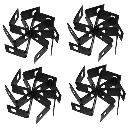 Garneck Strapping Seal Banding Clip Kit 100pcs Black Plastic Protectors for Corrugated Boxes Gripper Strap Clips