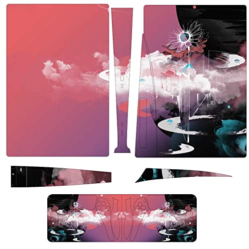 Play station 5 spray smoke liquid patterj sticker skin protect skin beauty pop skin PS5 paster controller skicker paster for play station 5 Console skin sticker pop paster