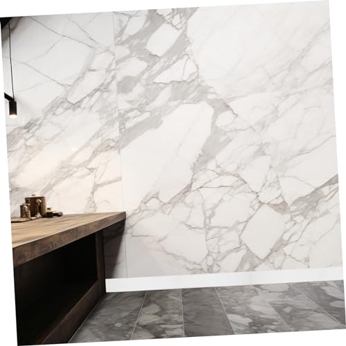 WHAMVOX Rodapé Descasque e Cole a Moldura Do Espelho Guarnição Borda De Borda Branca Azulejos Do Qua