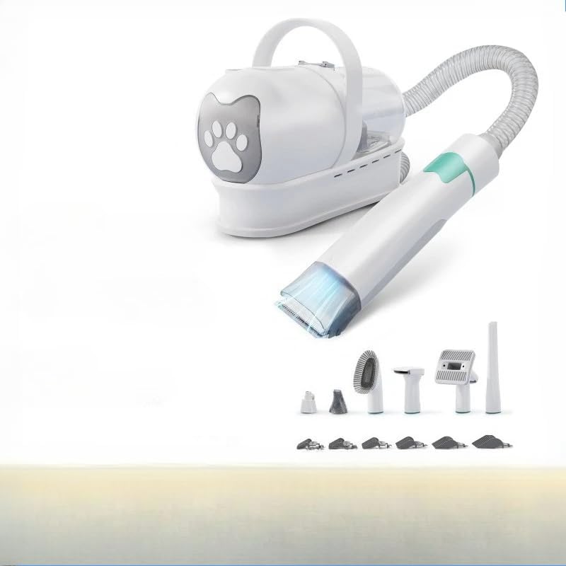 Dog and Cat Hair Suction Shaver Set Vacuum Trimming and Shaving Machine 7-in-1 Multi-Functional Pet Hair