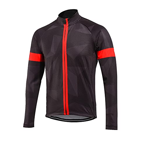 Chaqueta ciclismo térmica hombre XL rojo y blanco miniatura 5