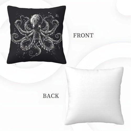 TNSGHAVED Octopus Kissenbezüge Für Sofa Und Bett, Kissenbezug, Geeignet Für Kids Room Fun Und Travel Essential, Maschinenwaschbar 40x40cm