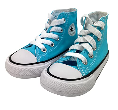 Converse All Star Girl's High Top Sneakers (Bleached Cyan, Us_Footwear_Size_System, Infant, Women, Numeric, Medium, Numeric_7) #TOP5