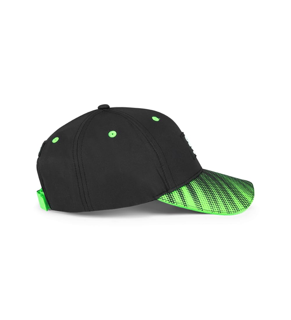 Stake F1 Kick Sauber Offizielles Team Kinder Baseball Cap 2025 Schwarz Grün Verstellbar, schwarz / grün, Einheitsgröße