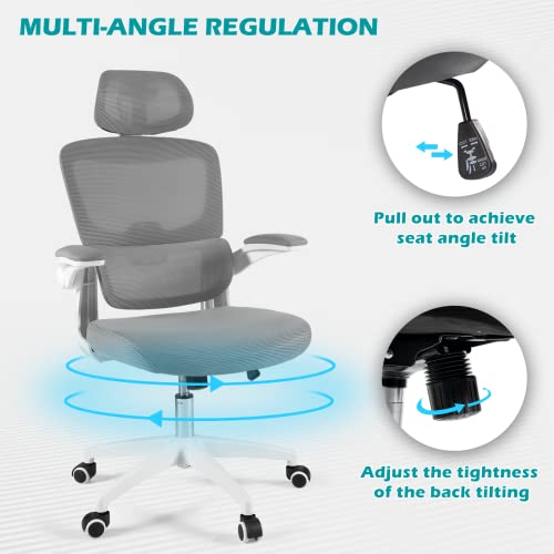 Ofika Heavy Duty Big And Tall Office Chair,400Lbs Capacity Office Chair For Heavy People, High Back Pu Leather Executive Desk Chair With Wide Seat,Large Office Chair #TOP5