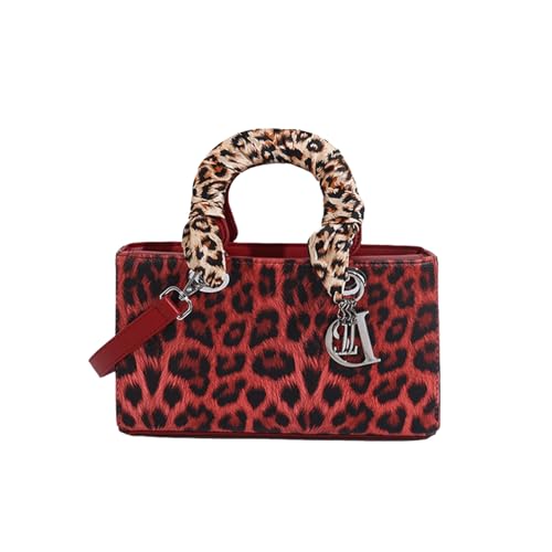 Image of Leopard Print Handbag - Women's PU Leather Crossbody Bag, Waterproof, Fashion Messenger & Satchel Bag