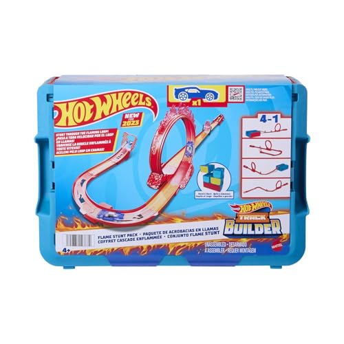 Hot Wheels – Pista Acrobacias de Fuego para coches de juguete Hot Wheels.