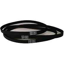 250mm 274mm 278mm Width=6mm Rubber Closed Loop GT2 250mm 274mm 278mm Timing Belt for 3D Printer