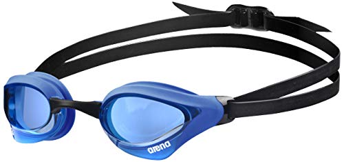 Arena Cobra Core Swim Goggles for Men and Women, Blue-Blue-Black, Swipe Anti-Fog Non-Mirror (New)