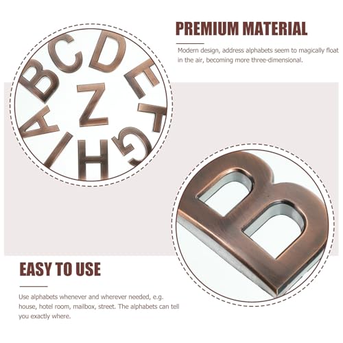 Letras de casa autoadhesivas de 5cm para decorar paredes de madera 4