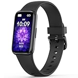 Mgaolo Fitness Tracker, Waterproof Activity Tracker with Heart Rate Sleep Monitor for Men Women, Health Pedometer Smart Watch Compatible with Android iOS (Black)