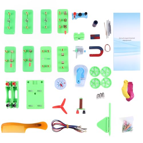 DigHealth Kit Circuito Eléctrico, Juguetes Educativos Montessori, Kit Ciencia para Niños, Kit de Experimentación Física para Aprendizaje Básico de Circuitos (AD006)