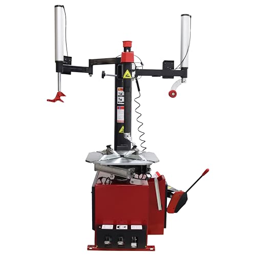 TECHTONGDA Tire Changer Wheel Changing Machine for 12-24inch Wheel Rim Mount Demount with Auxiliary Arm