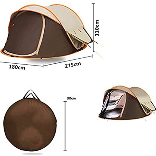 Carpa automática para camping 3-4 personas azul gran tamaño miniatura 6