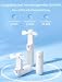 JISULIFE Handventilator Mini Ventilator 3 IN 1, mit 4500 mAh Powerbank USB Akku Klein, Batteriebetrieben Max 37 Hrs Runtime Tragbarer Ventilator, Taschenlampen Funktion-Weiß