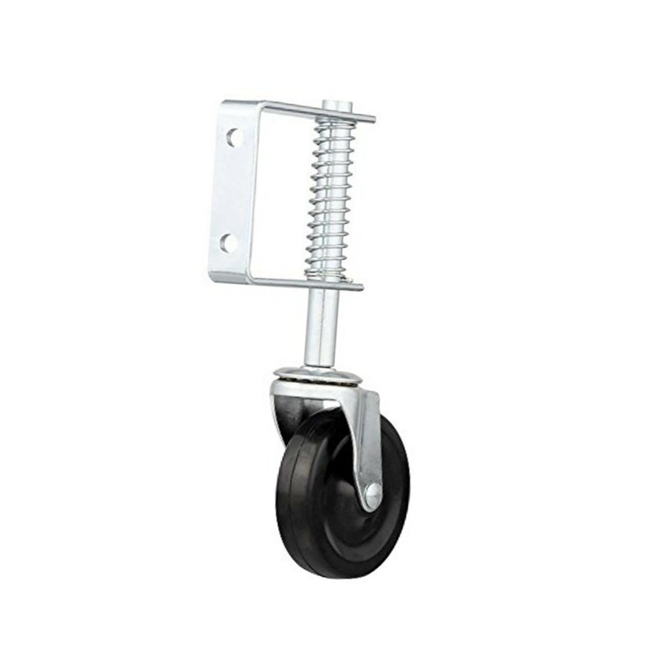 ITTRUH Spring Gate Wheels, 4 inch Universal wheel casters,Heavy Duty Spring Gate Caster 1pcs