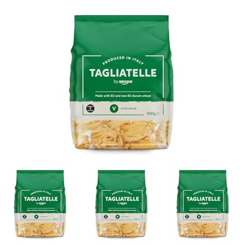 by Amazon Tagliatelle, 500g (Paquete de 4)