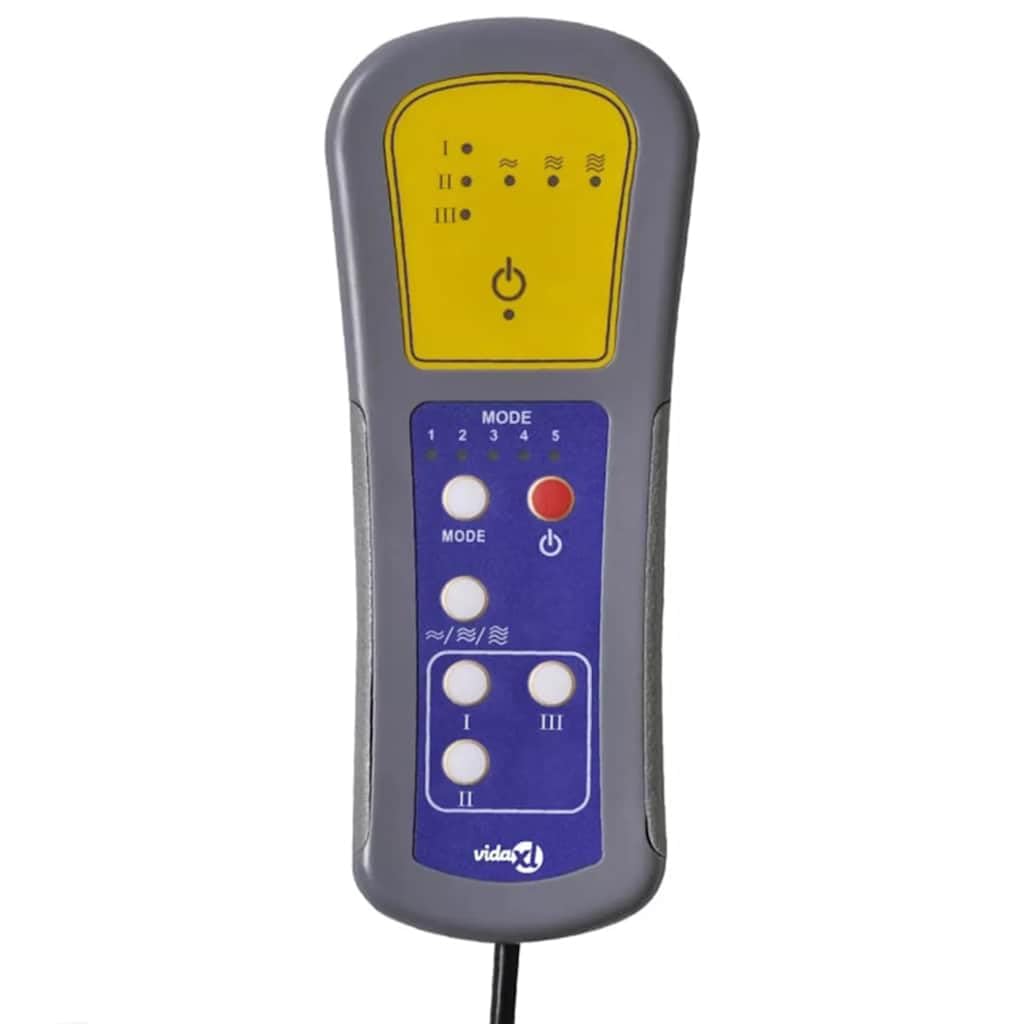 vidaXL Massagesessel, Sessel Verstellbare Rückenlehne, Drehbar Fernsehsessel Relaxsessel mit Fußhocker, Liegesessel Polstersessel Ruhesessel, Grau Kunstleder