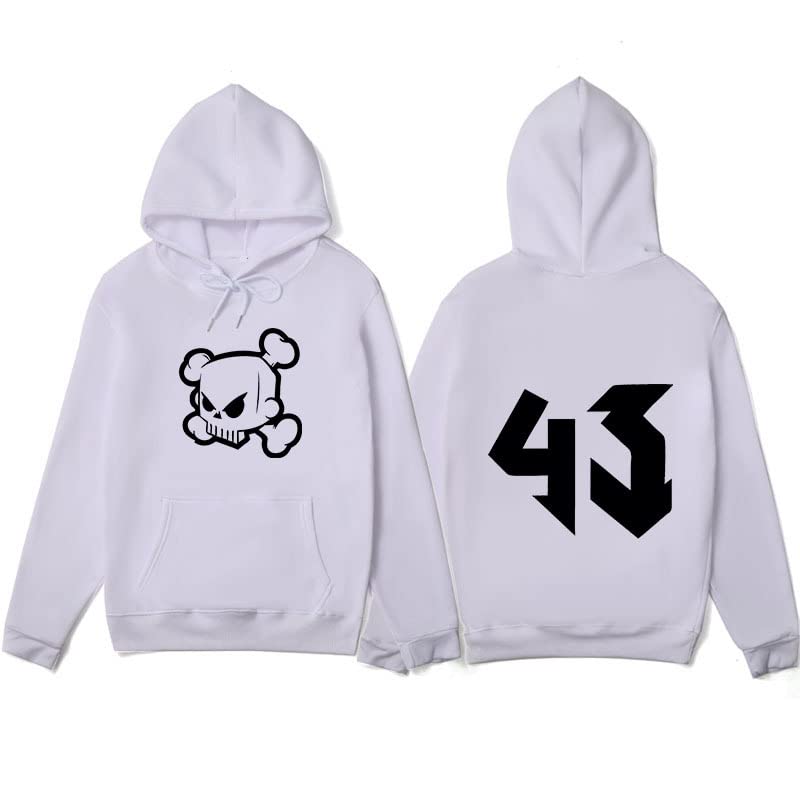 TYI Spring Hip Hop Ken Block Sudadera Con Capucha Estampada 2D Sudadera Con Capucha Hombre Sudadera Con Capucha Suelta Hombre/Mujer Calle Capucha (Negro, S) (XL,2