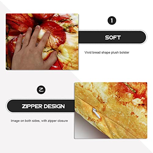 Balacoo Backrest Pillow 3D Artificial Bread Pillow Kawaii Plush Bread Body Plush Pillow Soft Lumbar Back Cushion Funny Food Stuffed Plush Toy (A) Back Sleeper Pillows #TOP6
