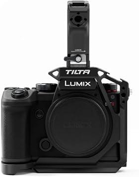 Tilta Camera Cage Compatible with Panasonic S5 II/IIX/G9 II Lightweight Kit - Black, with Mount Accessories via NATO, Cold Shoe and 1/4-20 Threads with Locating Pins (Black)