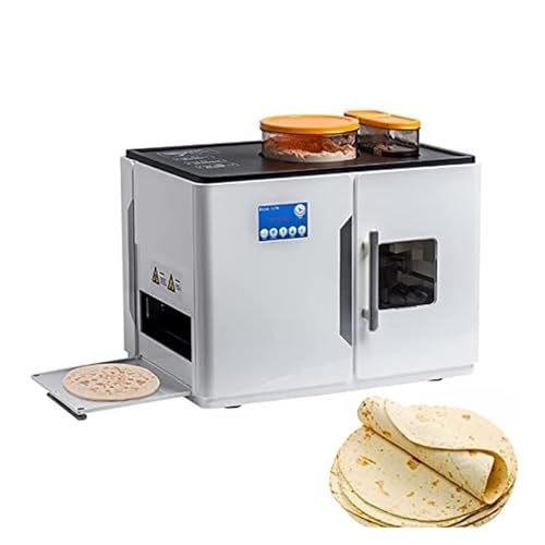 Máquina automática for hacer roti: máquina eléctrica for tortillas y panqueques, la operación con un solo toque hace 20 panes planos a la vez, perfecta for tortillas de harina caseras
