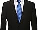 KissTies 63'' XL Extra Long Ties for Tall Men Sapphire Blue Check Necktie + Gift Box