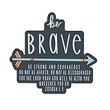 Swaygirls magnets | Be brave magnet | Christian magnets | Fridge magnets about faith, Jesus, the Bible | Joshua 1:9 | Christian gifts