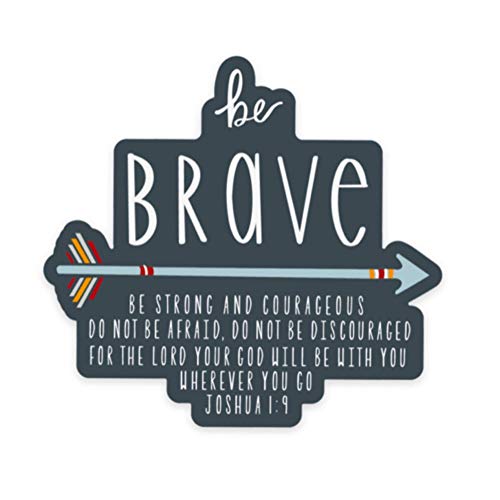 Swaygirls magnets | Be brave magnet | Christian magnets | Fridge magnets about faith, Jesus, the Bible | Joshua 1:9 | Christian gifts