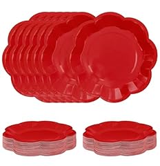 red paper plates