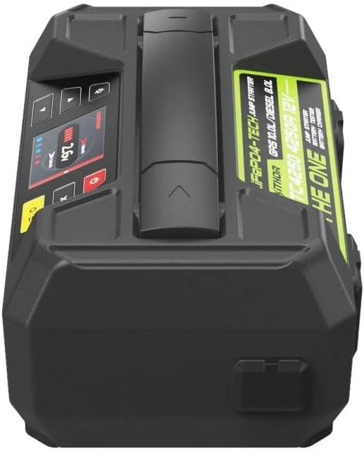 JTC4250 7000mAh Jump Starter, Battery Charger, 89.6Wh Type-C PD60W Two-Way Fast Charging Power Bank, 12V Battery Tester with 300 Lumens 3 Models LED for Up to 10.0L Gas and 8.0L Diesel Engines