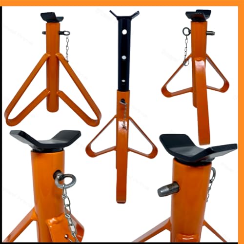 4 Preguiças Carro Cavalete Para Automóvel 2t Suporte Veículo Apoio (Laranja)