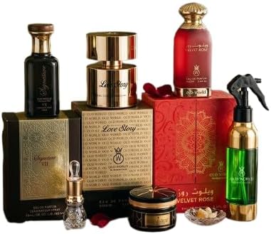 Hubb Collection Luxury Set | Velvet Rose & Love Story Perfumes, Bakhoor, Air Freshener & Silk Musk Attar