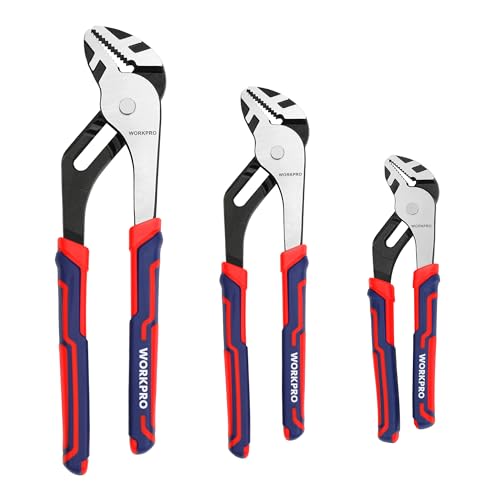 WORKPRO Groove Joint Pliers Set – 12/10/8 in (3pc)