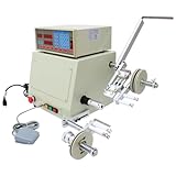 Yokoma CNC Automatic Coil Winder 110V Industrial Computer Coil Wire Winding Machine with Low Noise and Speed Adjustable Intelligent Controlled 0.04-1.2mm Windable Wire Diameter 4.2in Winding Width