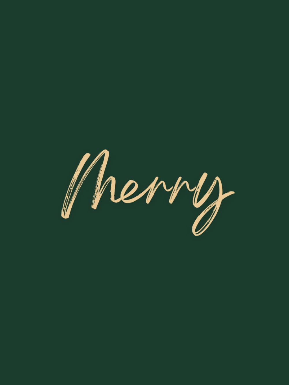 Merry Decorative Christmas Coffee Table Book: Green Hardcover Holiday Display Book for Home Décor, Mantel, Bookshelf & Shelf Styling – Matte Finish Blank Pages