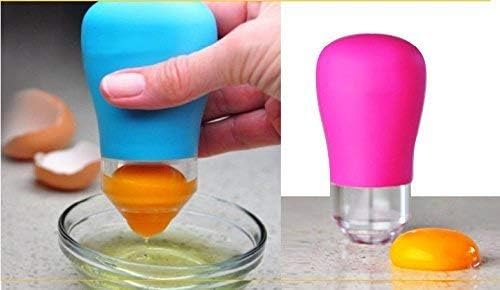 Everyday Shop Silicone Egg Yolk Separator (Muticolour)