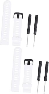 Hemobllo 2pcs PC Anti Rubber Inteligentes Watch Bands Hombre Hard para Forerunner White Watches Straps Reloj para Hombre Inteligente