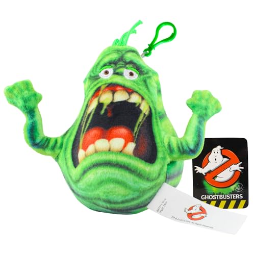 Whitehouse Leisure Ghostbusters - Peluche con Clip para Bolsa y Llavero de 12 cm - Slimer