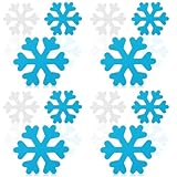 Decoraciones navideñas de copos de nieve: fabricadas con buen material de madera que es seguro y decorativo, decoración de copos de nieve de granja.