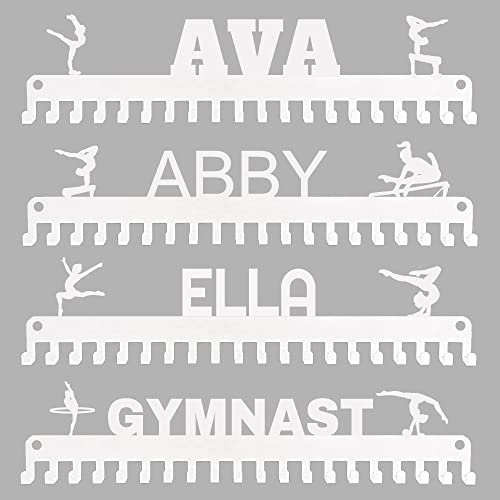 Goutoports Personalized Medal Holder Display Hanger Custom Text Color and Images for Athletes Easy to Install