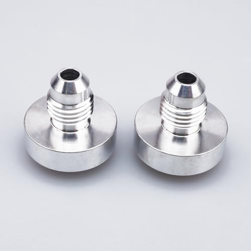 Tapón de aluminio AN4 soldable y resistente para tanques de combustible, rosca macho 5