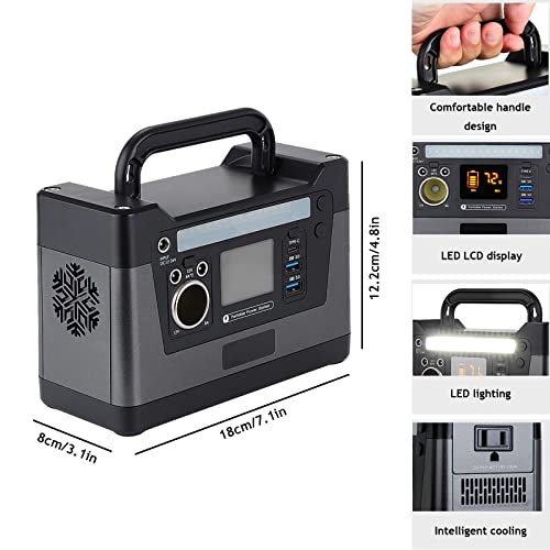 Centrale électrique Portable 37500mAh/135Wh AC/DC/USB/Type-C, générateur Solaire de Stockage d'énergie Mobile avec écran LCD pour Camping, Aventures en Plein air, Voyages en campin