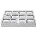 Schmuckhalter, 12 Grid Watch Organizer Schmuckfach Armband Armreif Uhr Displayhalter Verstellbares Kissen