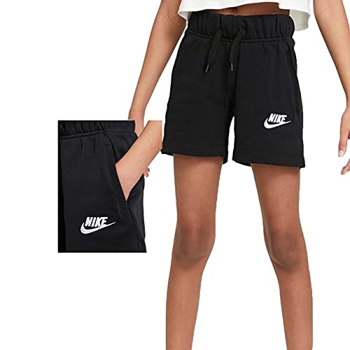 Nike DA1405 G NSW Club FT 5 in Short Shorts Girls Black/White XS