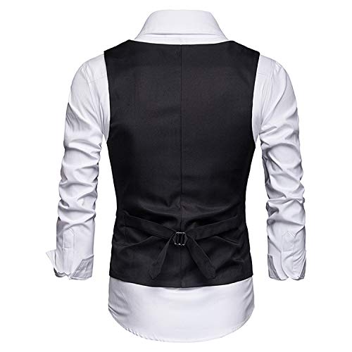 Mens Business Suit Vest Slim Fit Wedding Waistcoat2