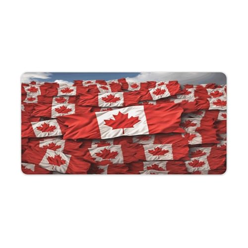 Tapete para escritorio bandera canadiense 30x60cm