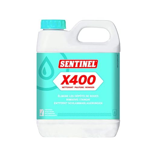SENTINEL Désembouant chauffage X400 Bidon de 1L - Traitement des réseaux de chauffage